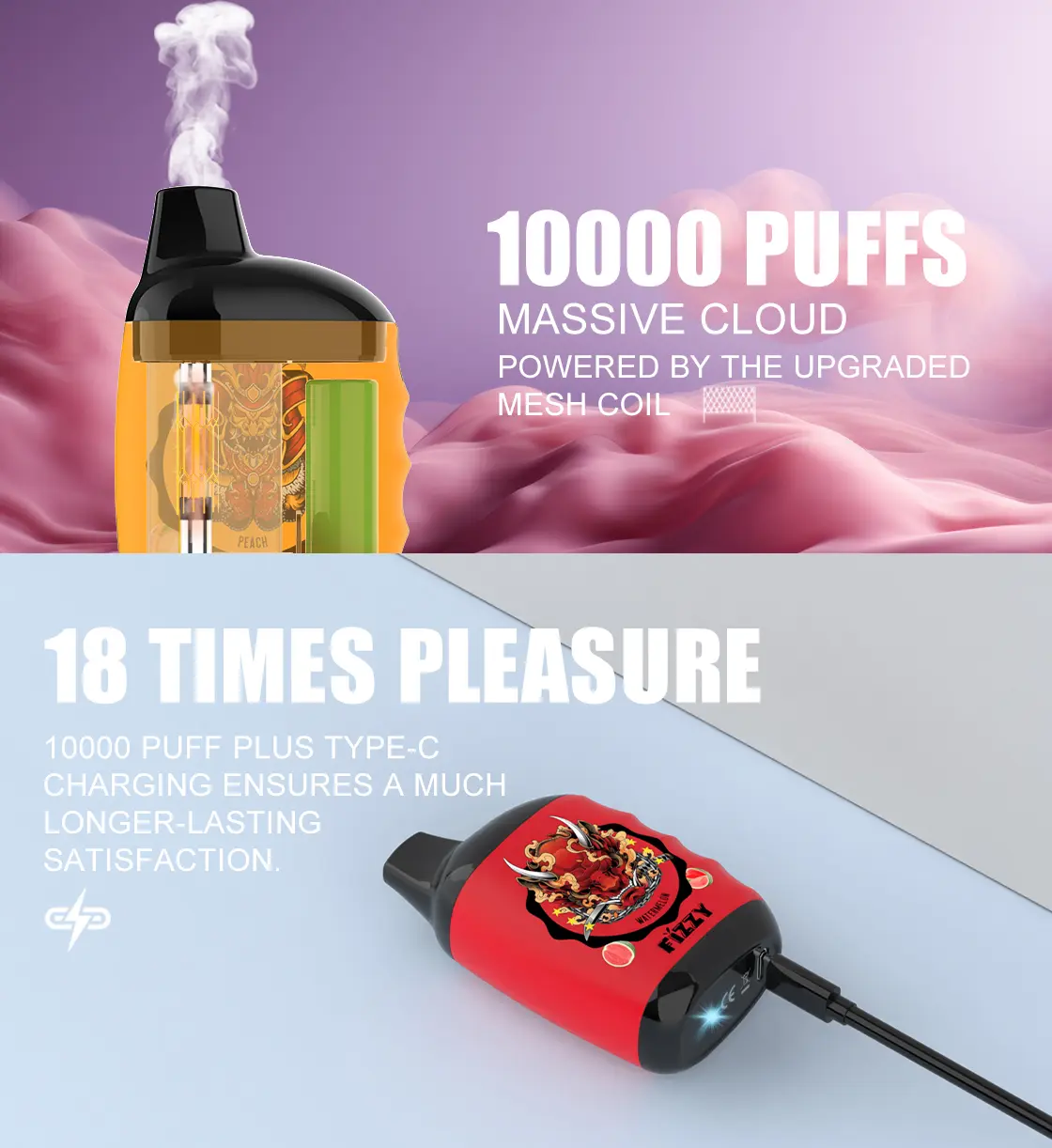 Fizzy Great 10000 vape