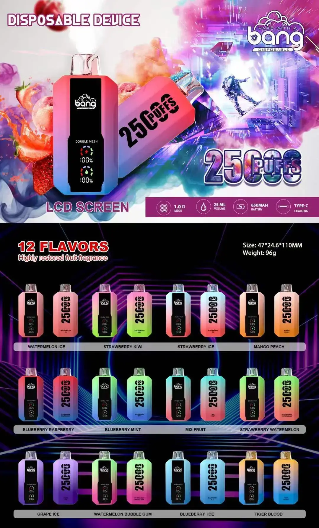 Bang 25000 Puffs Disposable Vape