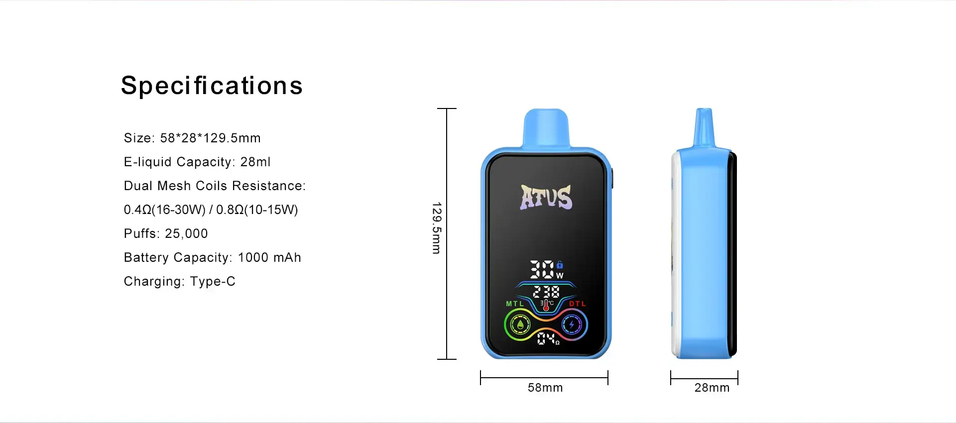 ATVS 25000 25K Puffs Vape