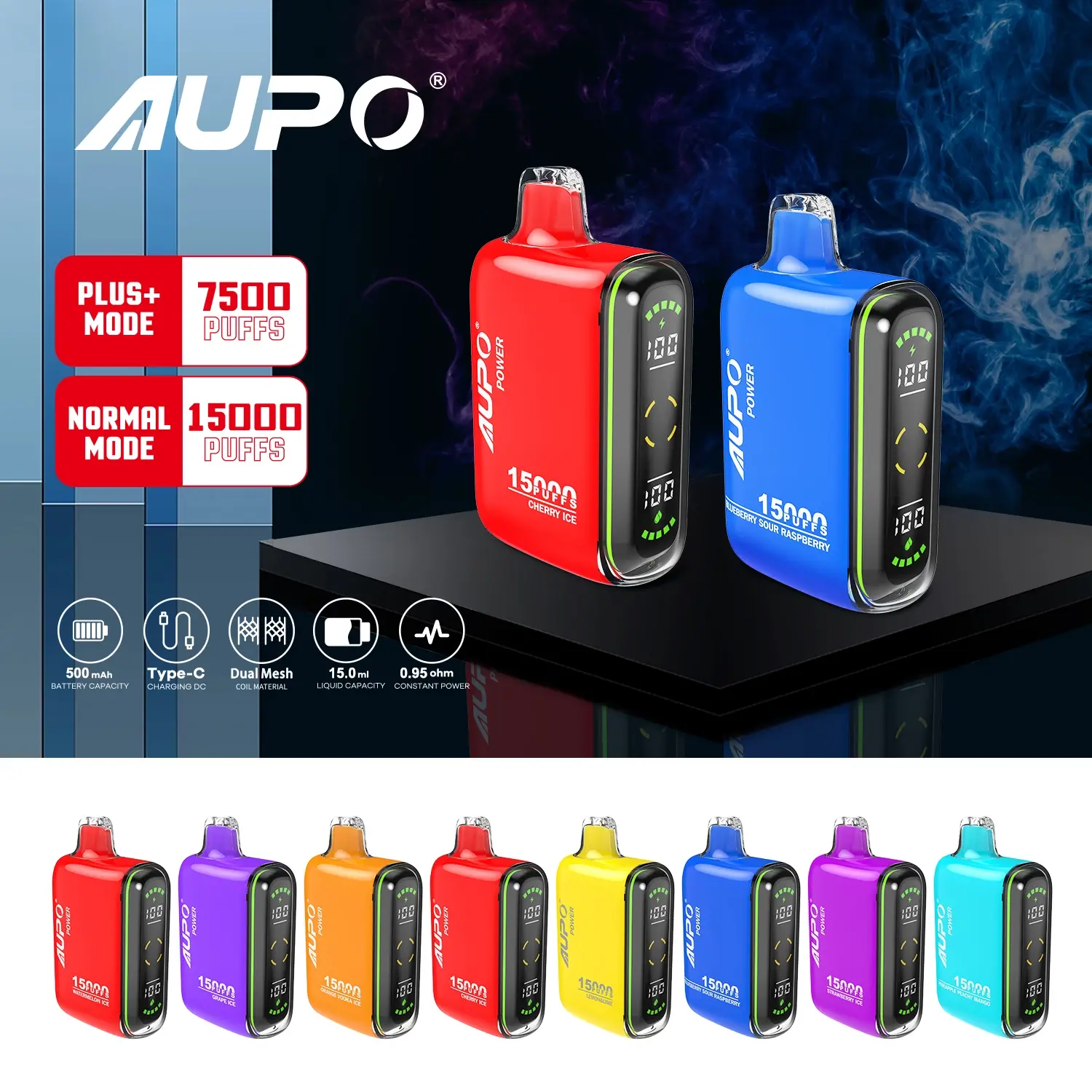 AUPO Vape 15000 Puffs Disposable Vape