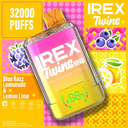 IREX Twins 32000 puffs Disposable Vape