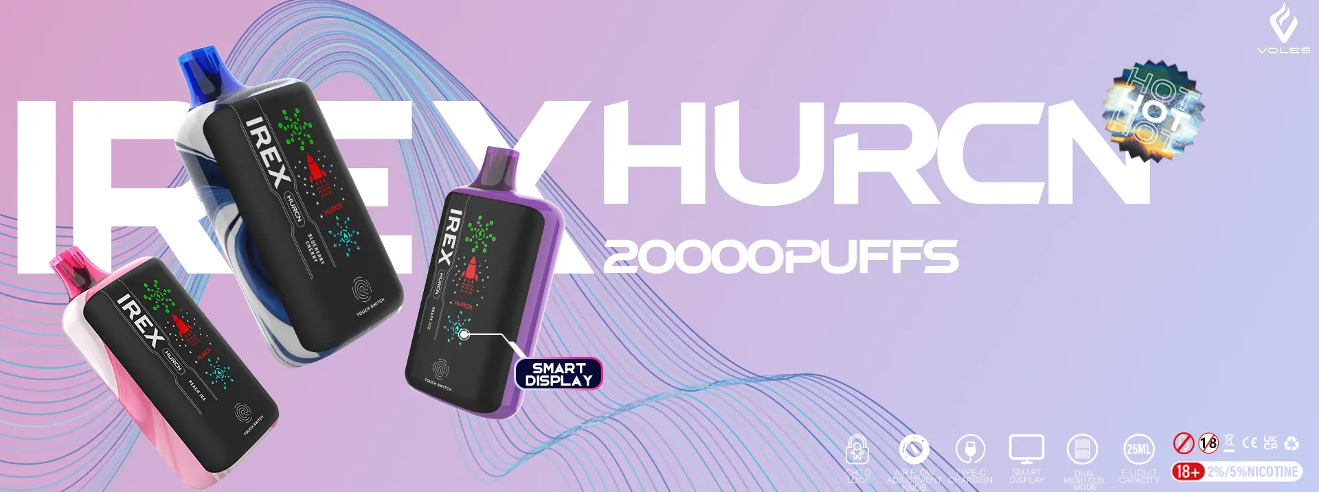 IREX Hurcn Box 20000 puffs Disposable Vape