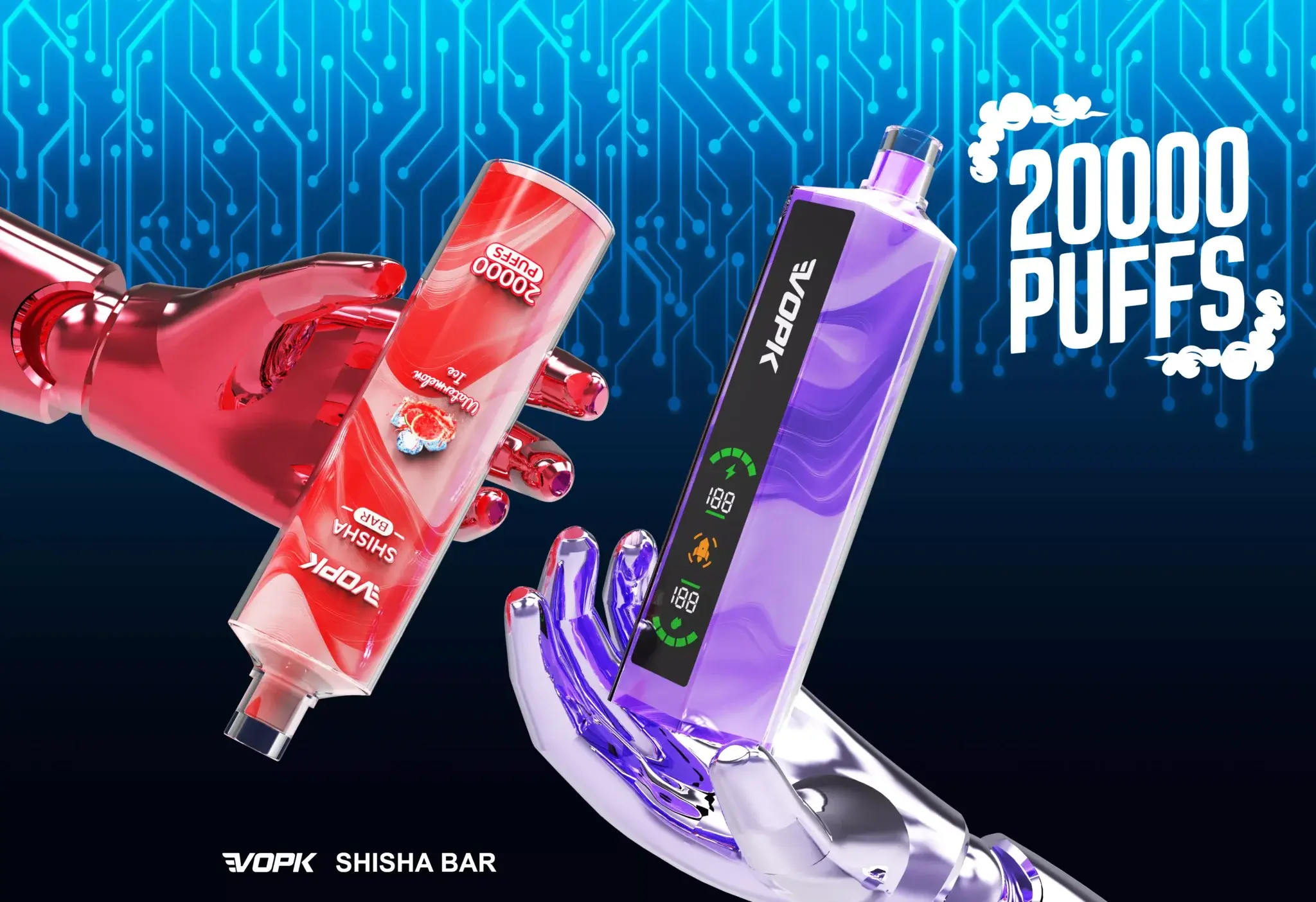 VOPK Shisha Bar 20000 Puffs Disposable Vape