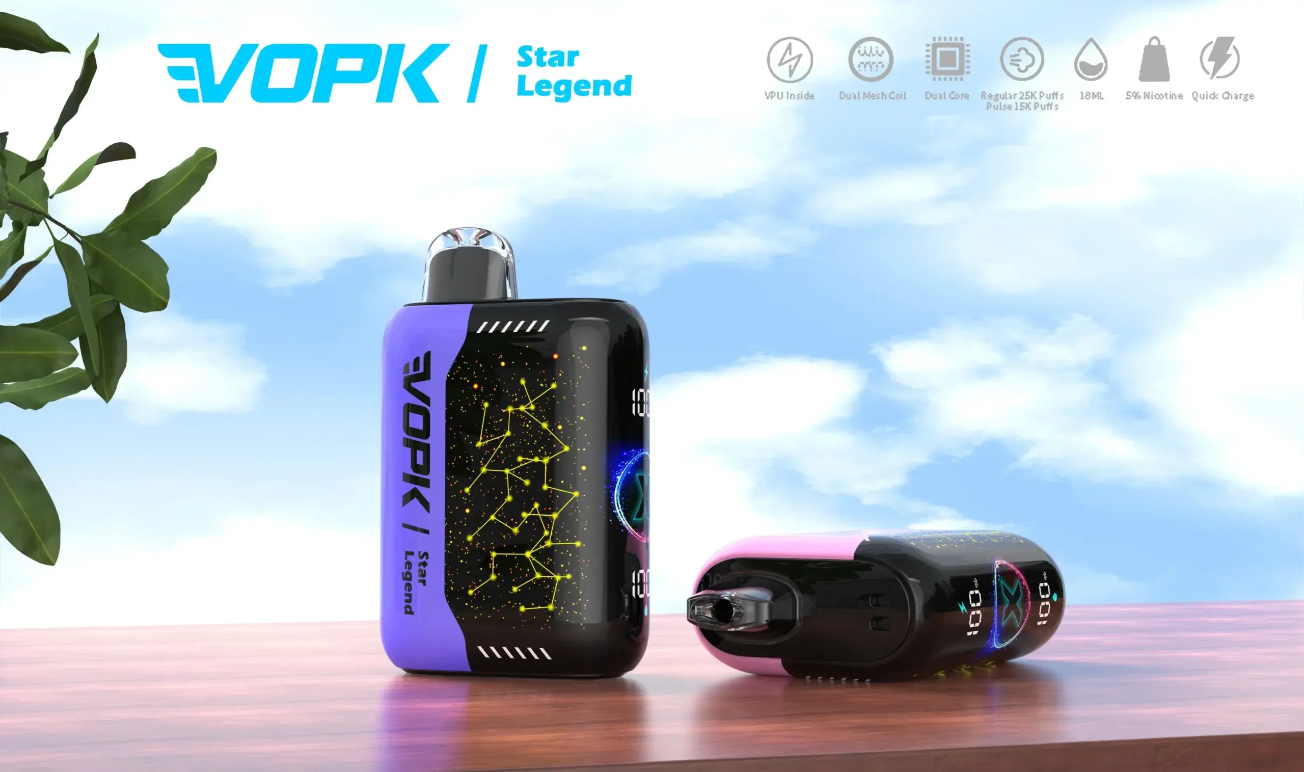 VOPK StarLenged 25000/15000 PUFFS Vape