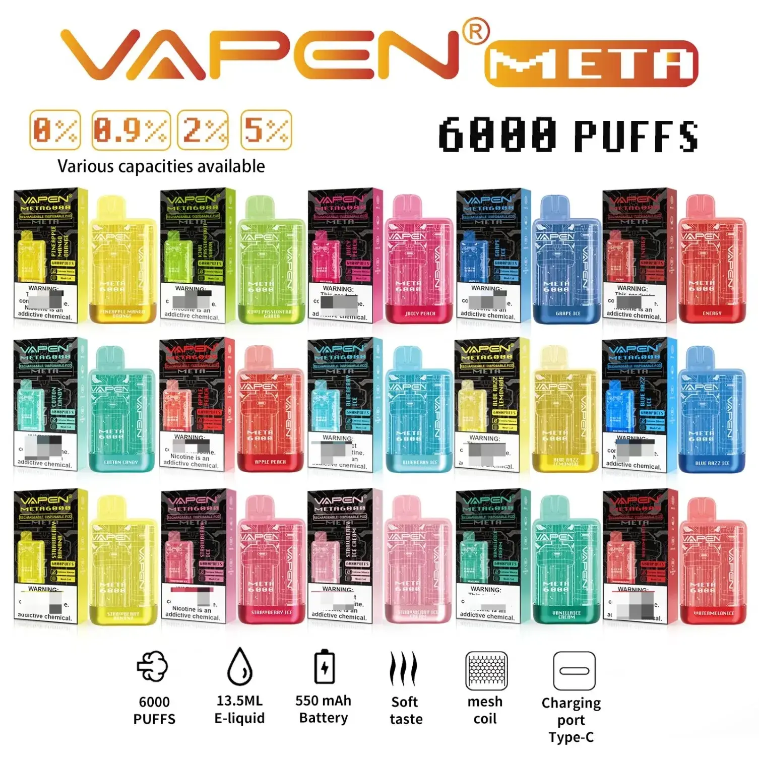 VAPEN Meta 6000 Puffs Disposable Vape