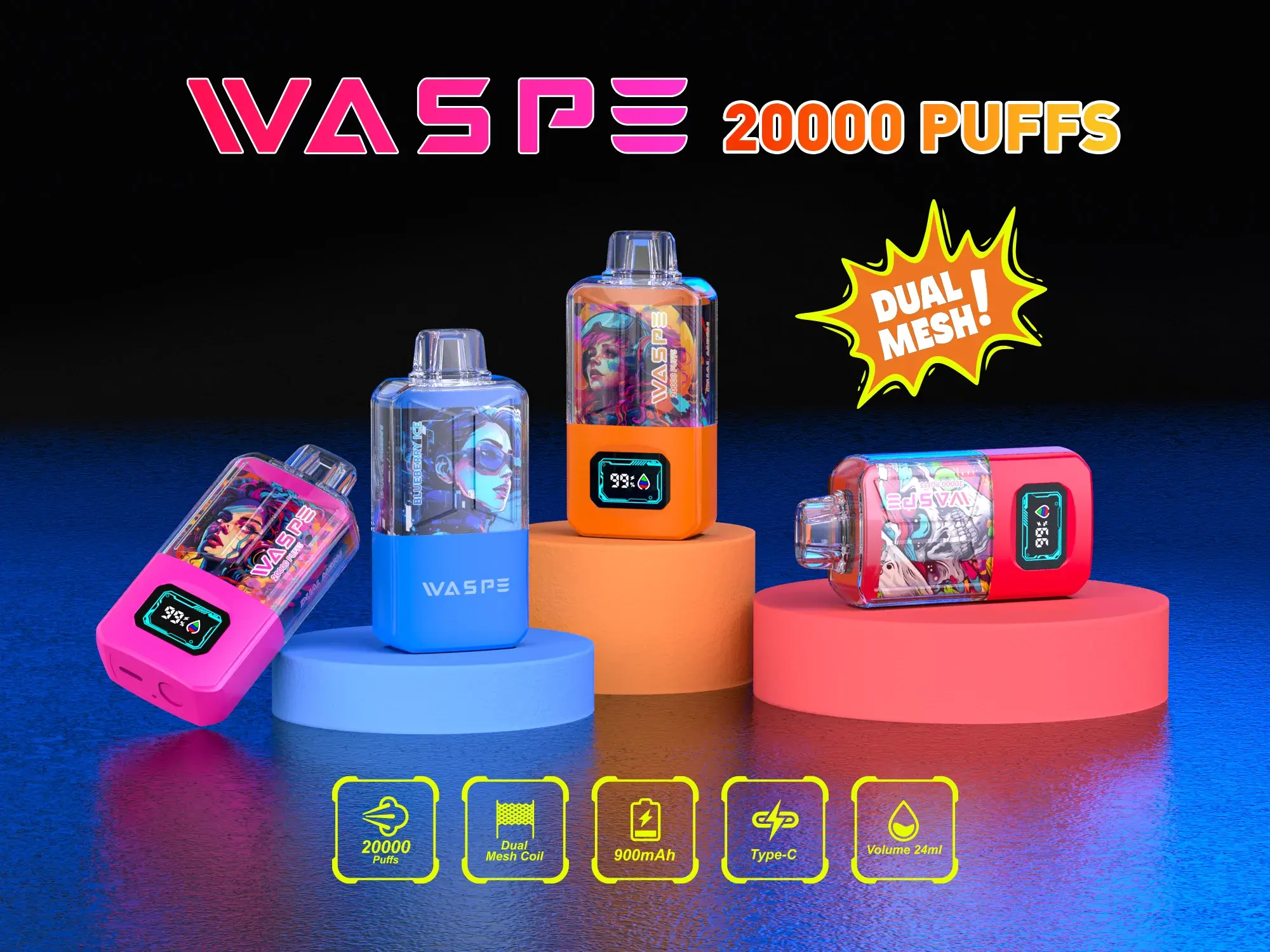 WASPE 20000 PUFFS Disposable Vape