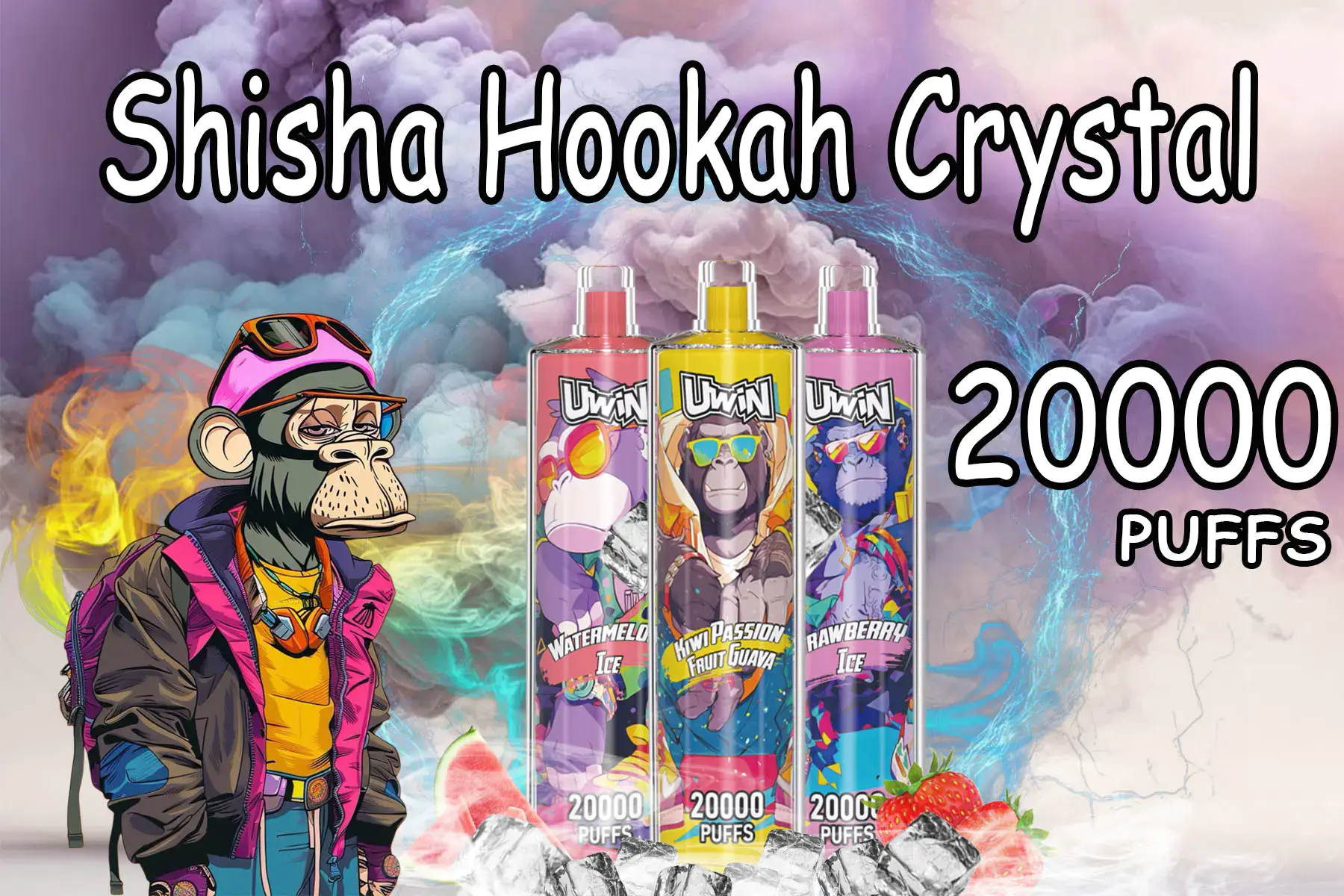 Uwin shisha crystal 20000 Puffs Disposable Vape